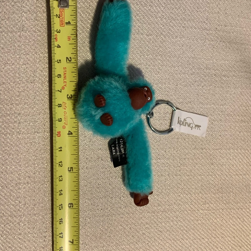 Kipling Turquoise Monkey Keychain - image 3